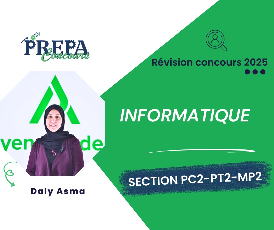Révision et correction des concours Informatique (MP2,PC2,PT2)